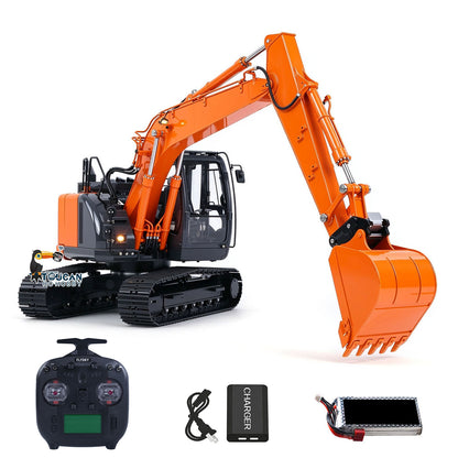 SFROG ZX135US LITE Metal Digger 1/14 RC Hydraulic Excavator 3CH Valve 3.5-4MPA Pump Manual Quick Coupler ST8 Radio Light Sound