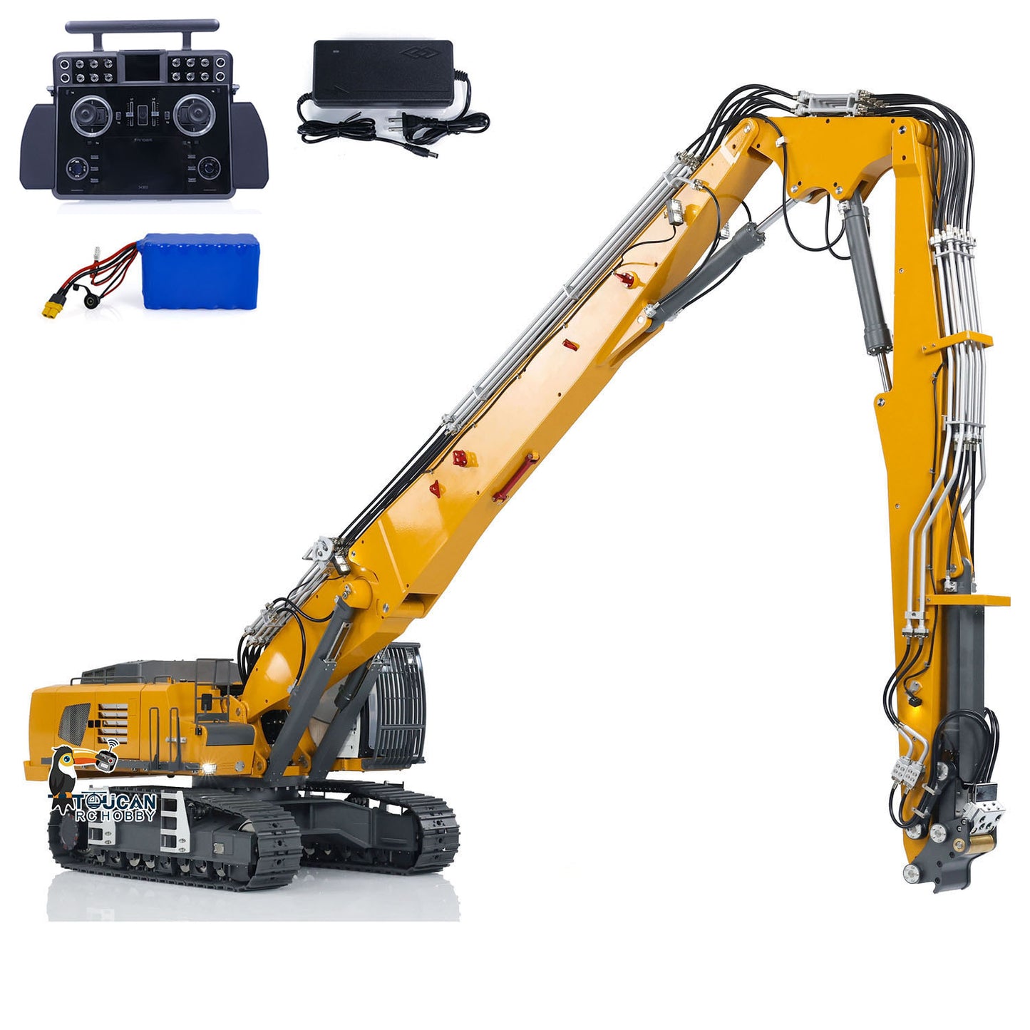 1/14 K970-300 Hydraulic Demonlition RC Excavator With Tandeme XE Remote Controller