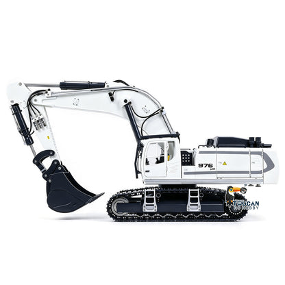 40KG! RTR 1/12 Metal Hydraulic RC Digger LR976 6CH Valves Remote Control Excavator 3.0L Dual Pump Hobbywing Brusheless ESC