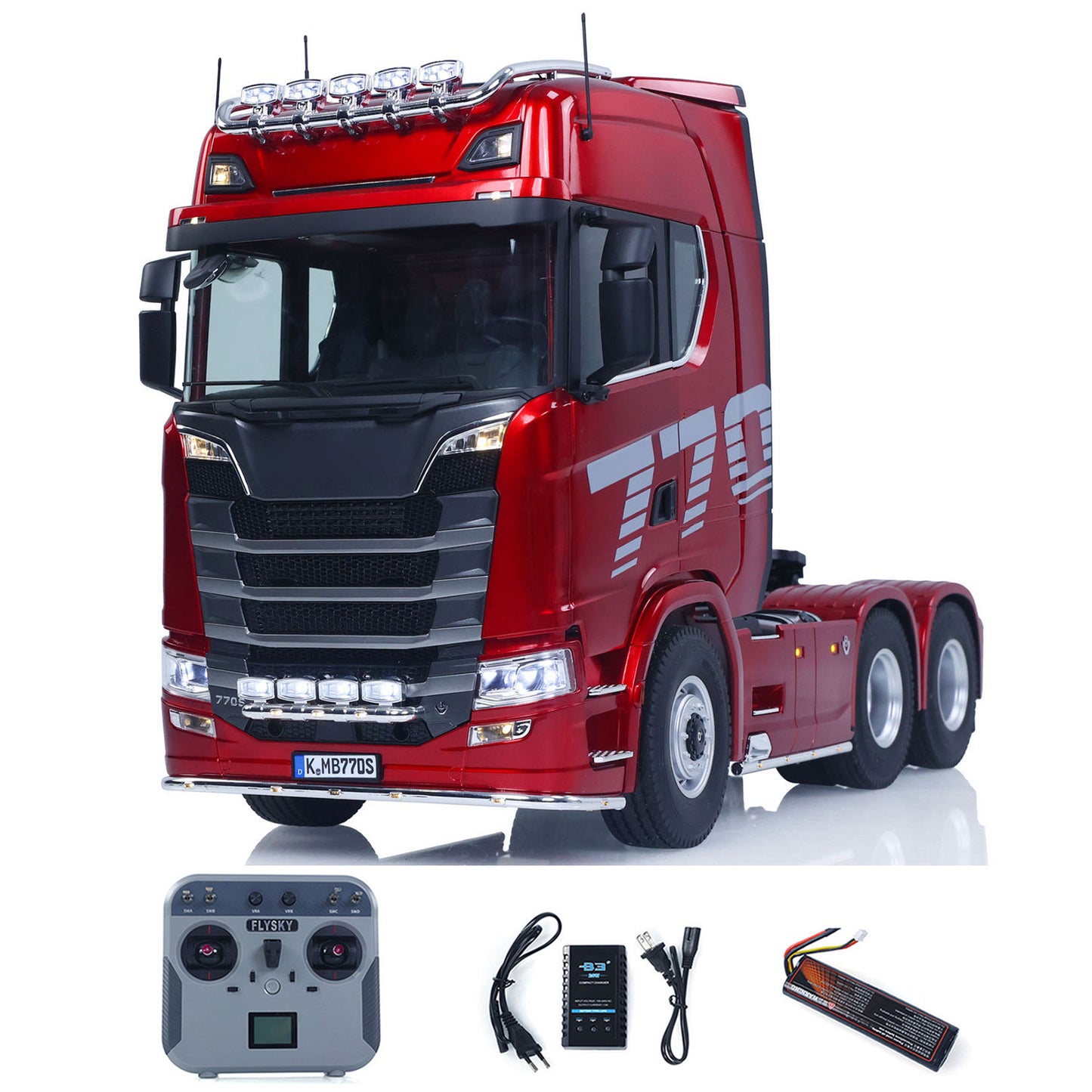 ONLY ONE Fast Shipping KABOLITE 1/14 770S 100 RC Tractor Truck 6x6 Remote Control Lorry Car 2Speed Gearbox Differential Lock Battery Radio RTR Model