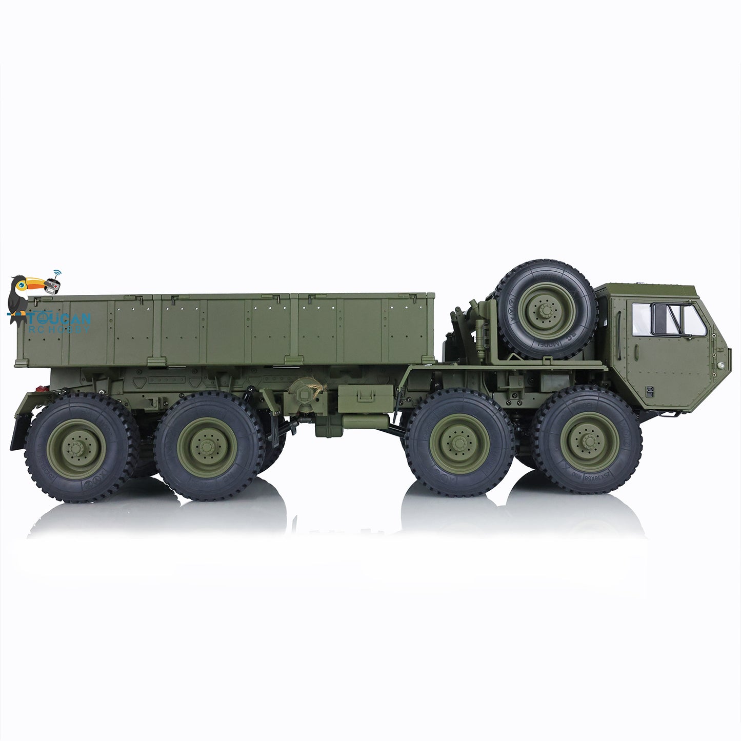HG 1/12 RC US Military Truck Metal 8*8 Chasis Model 2.4G Radio Servo Motor P801