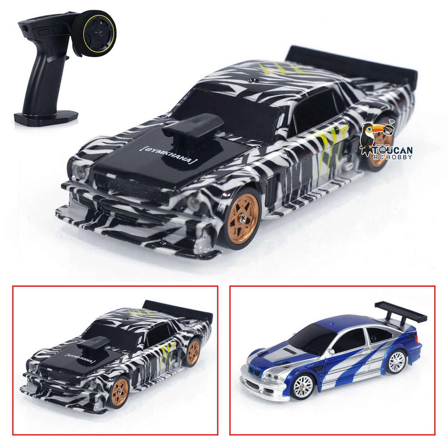 Fast Shipping 1/43 Scale RC Drift Race Car Gyro 4WD Ready to Go Mini Car Toy High Speed Model