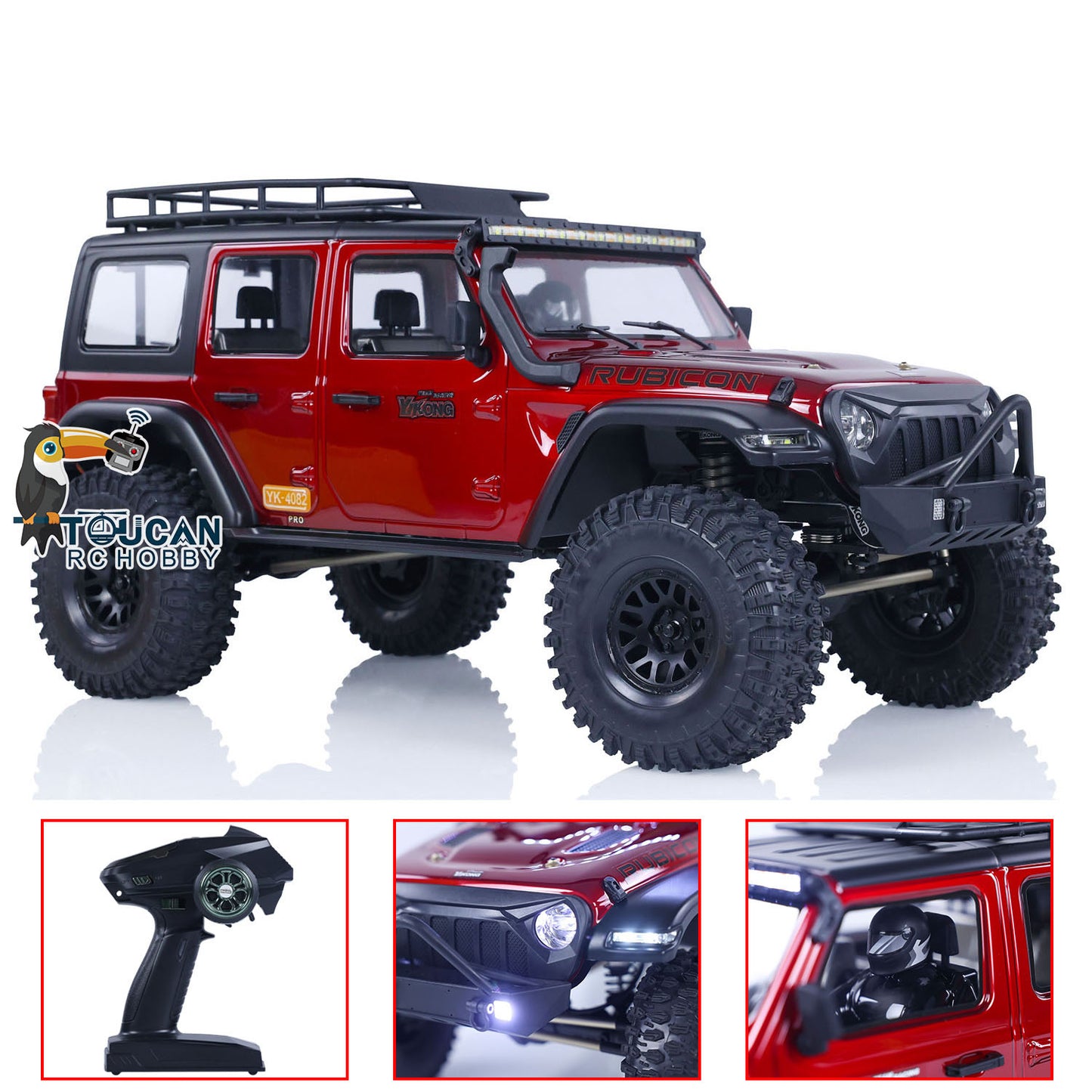 EN STOCK YIKONG YK4082 V3 1:8 RC Crawler 4WD Véhicule d'escalade