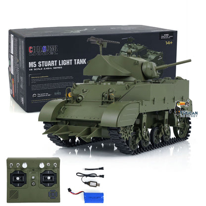 1/16 Scale RTR Tank US Stuart M5A1 British VI Light Tank Sound Lights