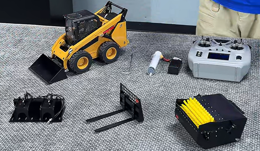 Pre-order 1/14 272D2 Metal RC Hydraulic Skid-Steer Tracked Loader Construction Vehicle Truck