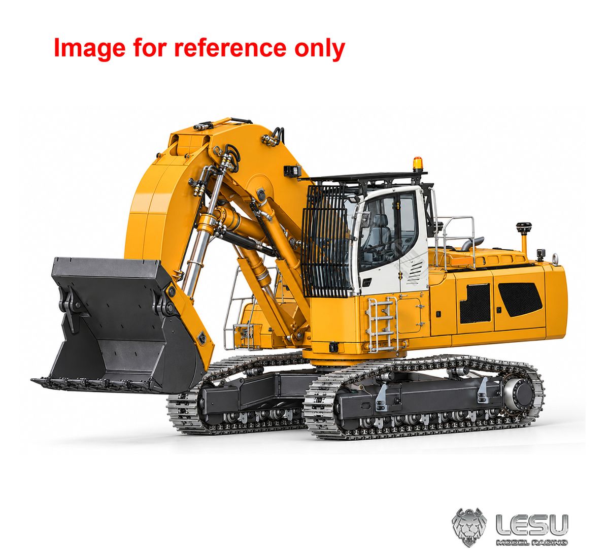 LESU LR956 1/14 Metal RC Hydraulic Front Shovel Excavator B0031 Dual Pumps KIT/PNP/RTR Digger with 7CH Valve Light System Simulated GPS