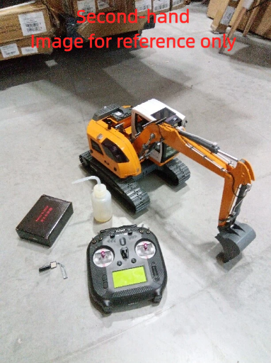 Second Hand US Stock 1/14 RC Hydraulic Excavator R920 JDM-208 Metal Remote Control Digger Model Sound ST8 Radio Light 3-ways Valve