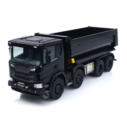 Double E 1/14 8X8 Remote Control Hydraulic Dump Truck 2Speed RC Model Tipper Metal Chassis Differential Lock FLYSKY ST8 Radio