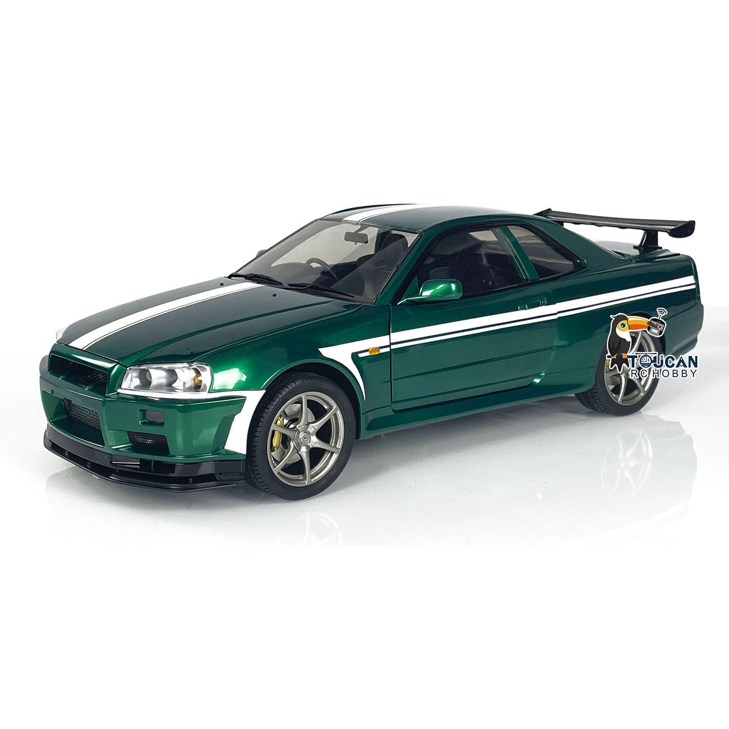 Capo 1/8 Assemblé Peint RTR 4x4 4WD R34 RC Racing Drifting Car Avec Système Sonore Et Lumineux Fonction Fumée