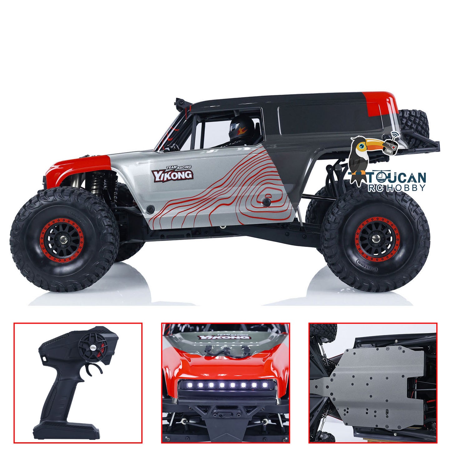 Voiture tout-terrain 4WD RC YIKONG YK4073 TB7 4X4 1/7 RC