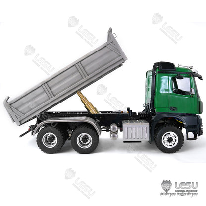 LESU 1/14 3348 6X6 3Axles RC Hydraulic Dumper Truck With KABOLITE K3363 Cabin