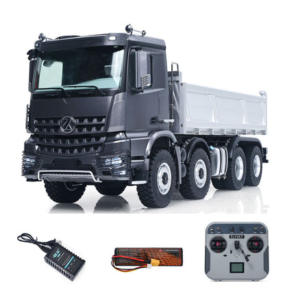 US Stock RTR Kabolite 8X8 1/14 RC Dump Truck K5703 Electric Lifting Remote Control Tipper Model 2Speed Gearbox Lights Sound System