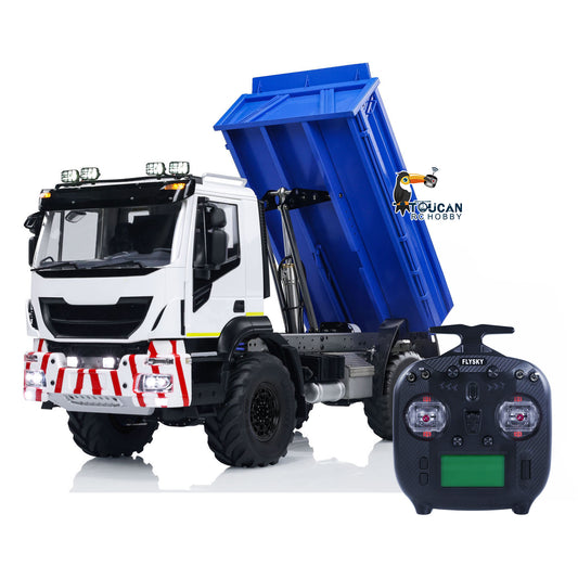 4x4 1/14 RC Hydraulic Dumper Trucks Metal Remote Control Dump Car Tipper Models