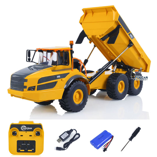 Plastic DoubleE E591 003 1/20 RC Articulated Dumper 6WD Electric Remote Control Truck Motor Battery USB Charging Cable RTR