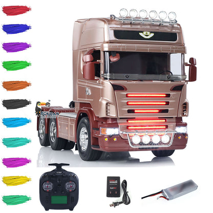 Second Hand 3Axles R620 6*4 1/14 RC Tractor Truck DIY Remote Control Lorry Car RTR Radio ESC