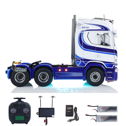 TOUCAN 770S 1/14 RC Tractor Truck FPV Smoke Sound 2Speed RTR Model 6x6 Metal Chassis Radio Controlled Lorry Car ST8 Battery