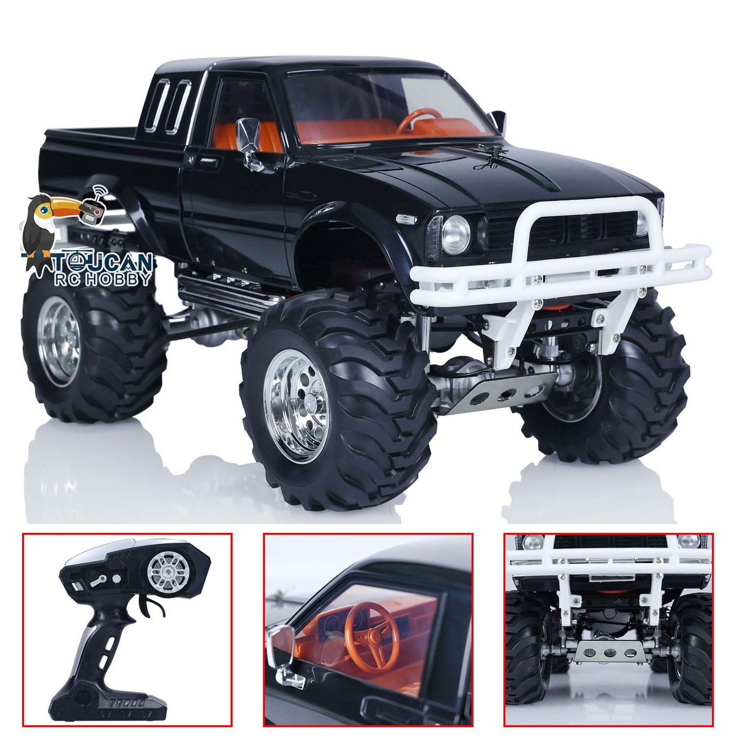 Voiture de rallye HG 1/10 RC Pickup P407 4*4 2.4G RTR 