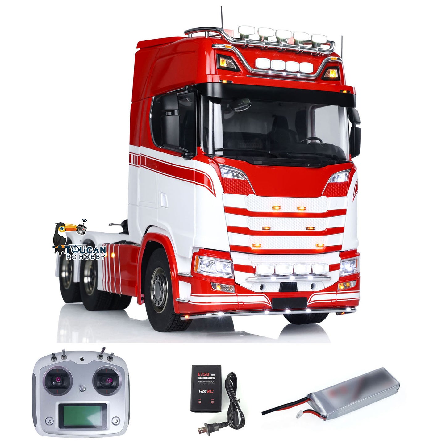 EN STOCK 1/14 Finition RC Tracteur Camion 770S 6x6 Châssis Métal