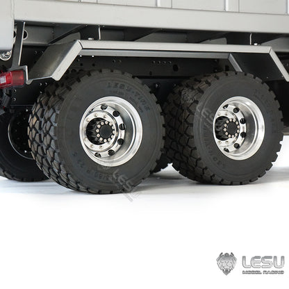 Metal 1/14 Scale LESU 6*6 Radio Controlled Hydraulic Dumper Truck 2Speed Gearbox Sound Light System Motor Servo ESC for Tipper