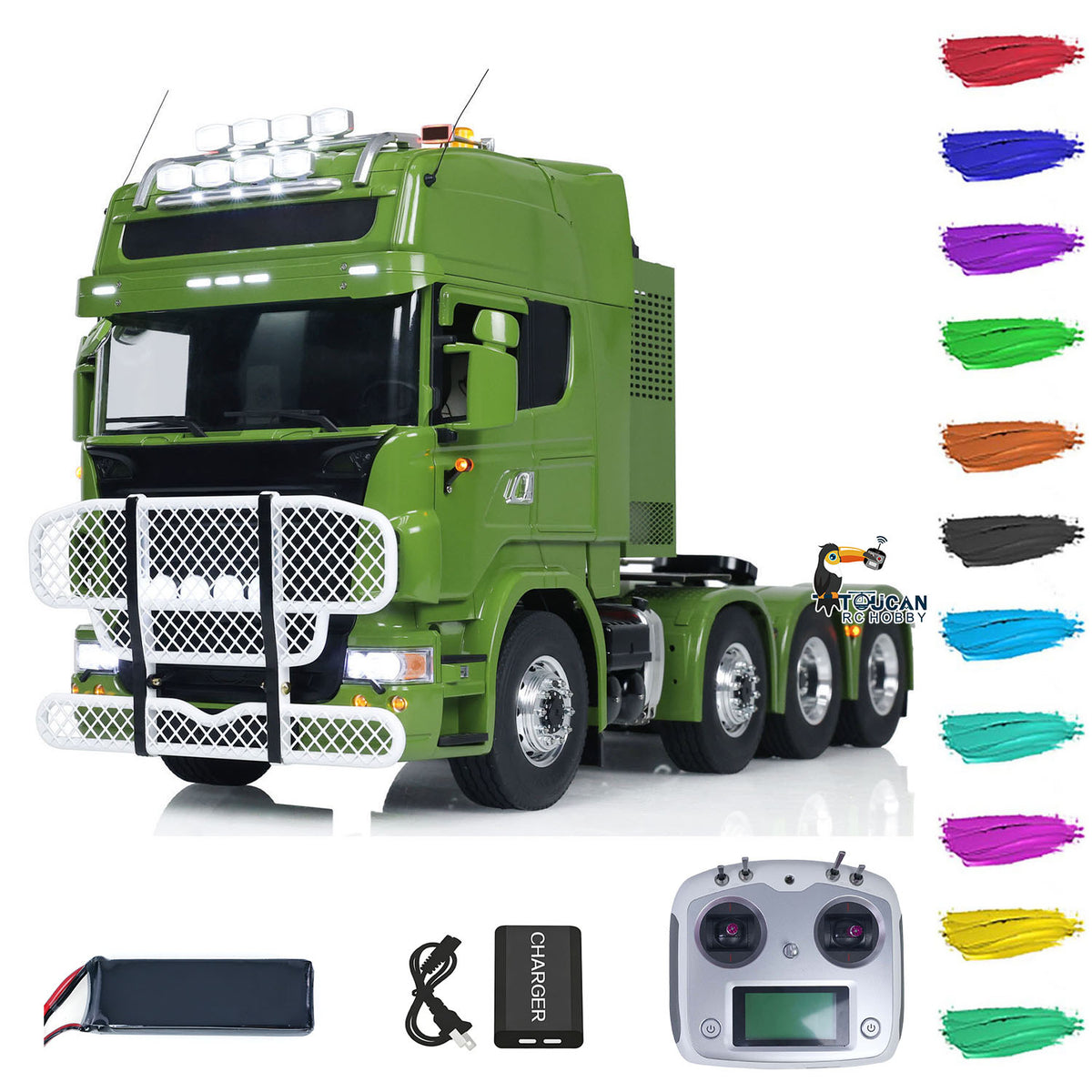 LESU 1/14 8X8 Metall Chassis RC Traktoren Lkw G-6057