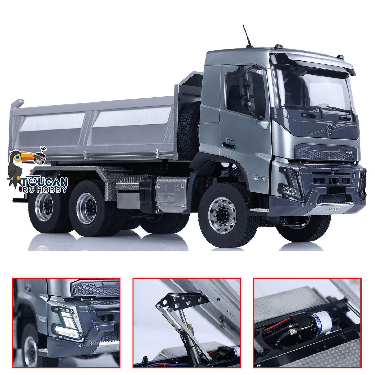 Double E 1/14 6x6 E115 Volvo FMX Hydraulic RTR RC Dump Truck