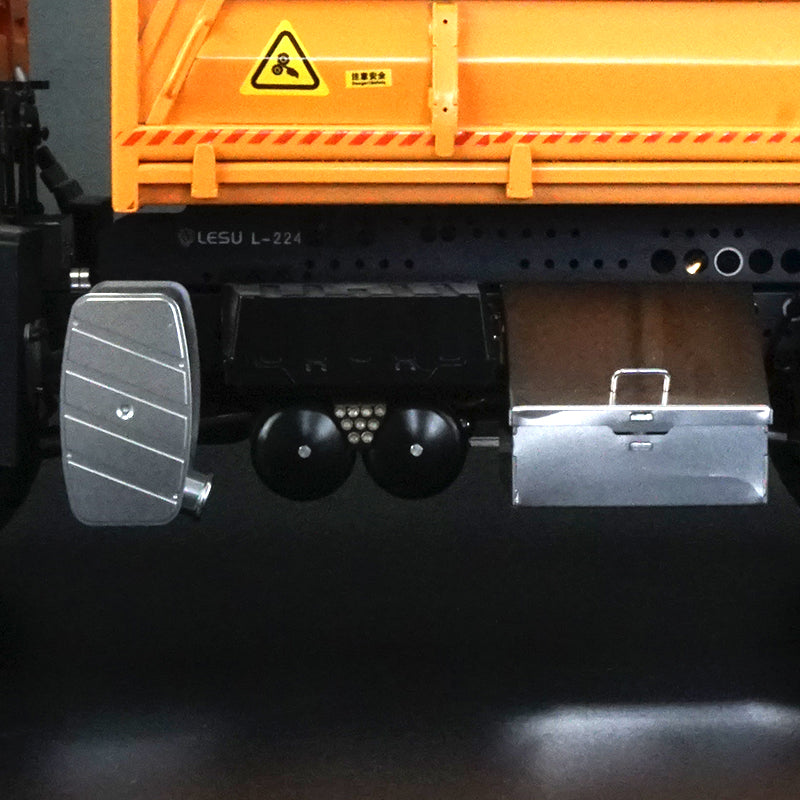 LESU 1/14 6x6 Metal TGS Dumper A/B Truck Model Light Sound Hydrualic System Motor Light Sound Opitonal Versions