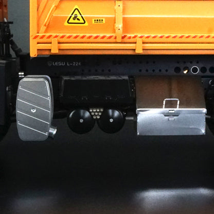 LESU 1/14 6x6 Metal TGS Dumper A/B Truck Model Light Sound Hydrualic System Motor Light Sound Opitonal Versions