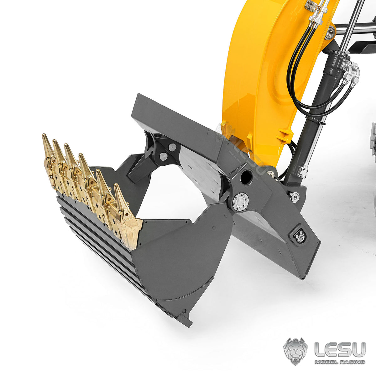 LESU Aoue LR956 1/14 Metal RC Front Shovel Digger B0041 Dual Pumps Hydraulic Excavator KIT/PNP/RTR with 4CH Valve Brushless Motor Light System