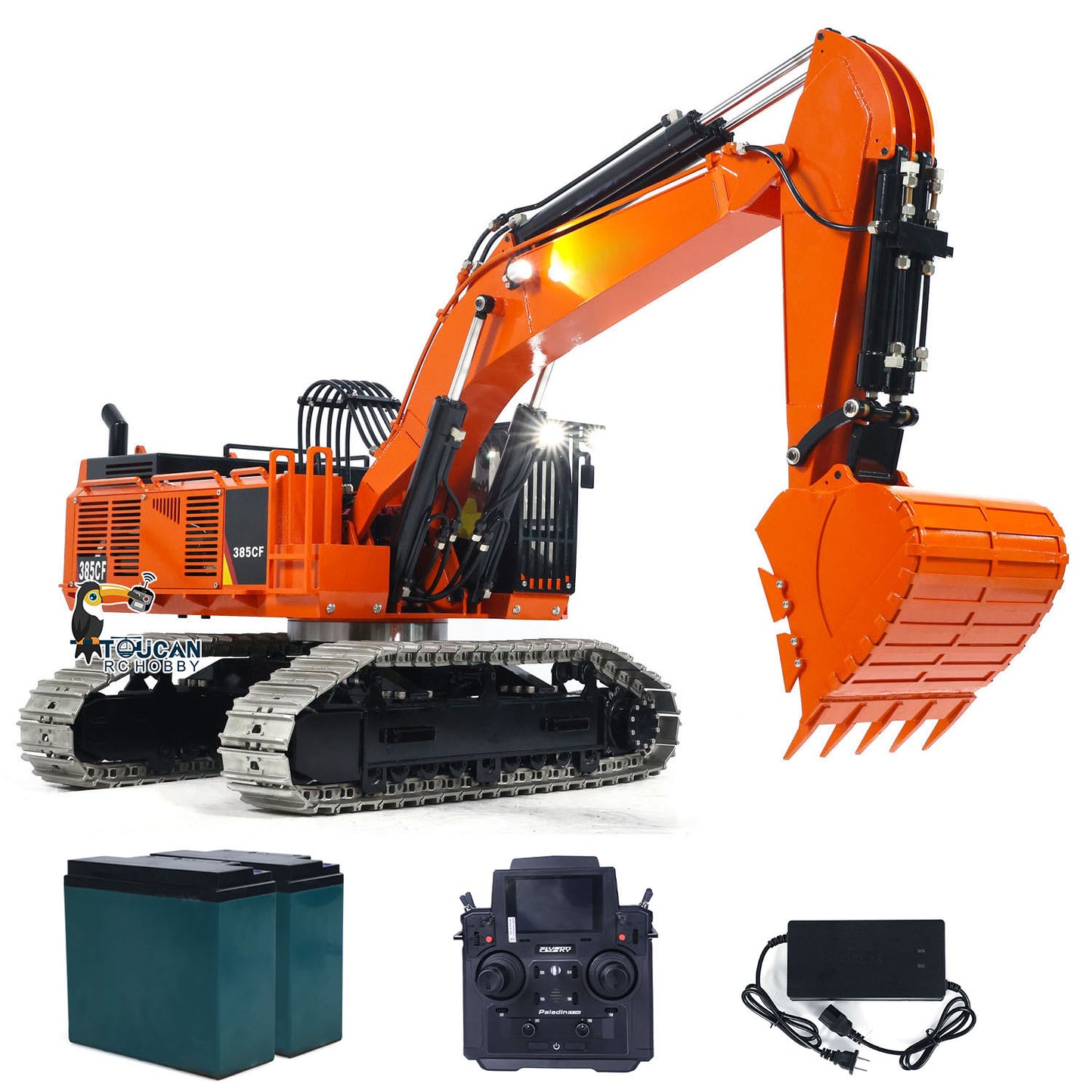 1/8 Giant RC Hydraulic Excavator 385CF Heavy Duty PL18EV Lite Remote Controller