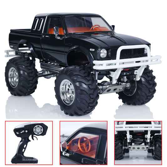 US Stock HG 1/10 RC Pickup Model 4*4 Rally Car Series Car Racing Crawler 2.4G RTR Black