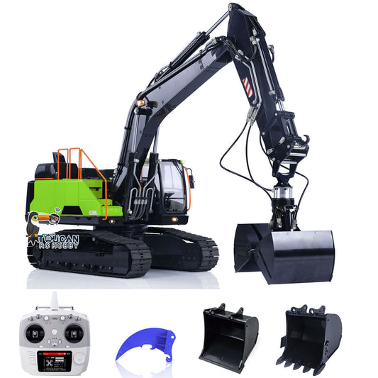 MTM 1/14 RC PNP EC380 3-Arms Metal Tracked Excavator Digger With Hydraulic Clamshell Bucket