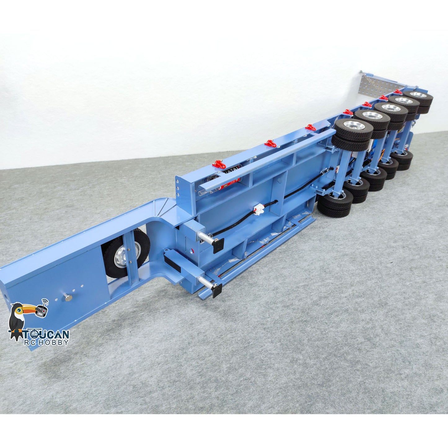 5 Axles Metal Semi-trailer for 1/14 RC Tractor Dumper