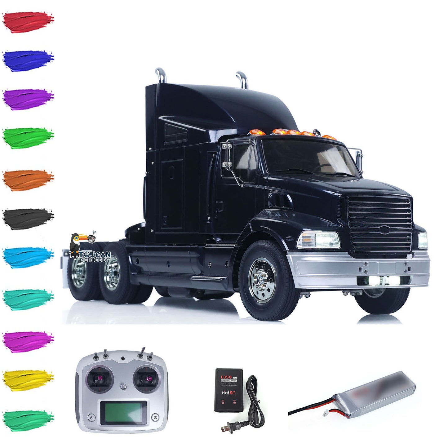 TAMIYA 56309 6X4 1/14 RC Tractor Truck RTR 3Speed Gearbox Model Vehicle Light Sound System I6S Radio