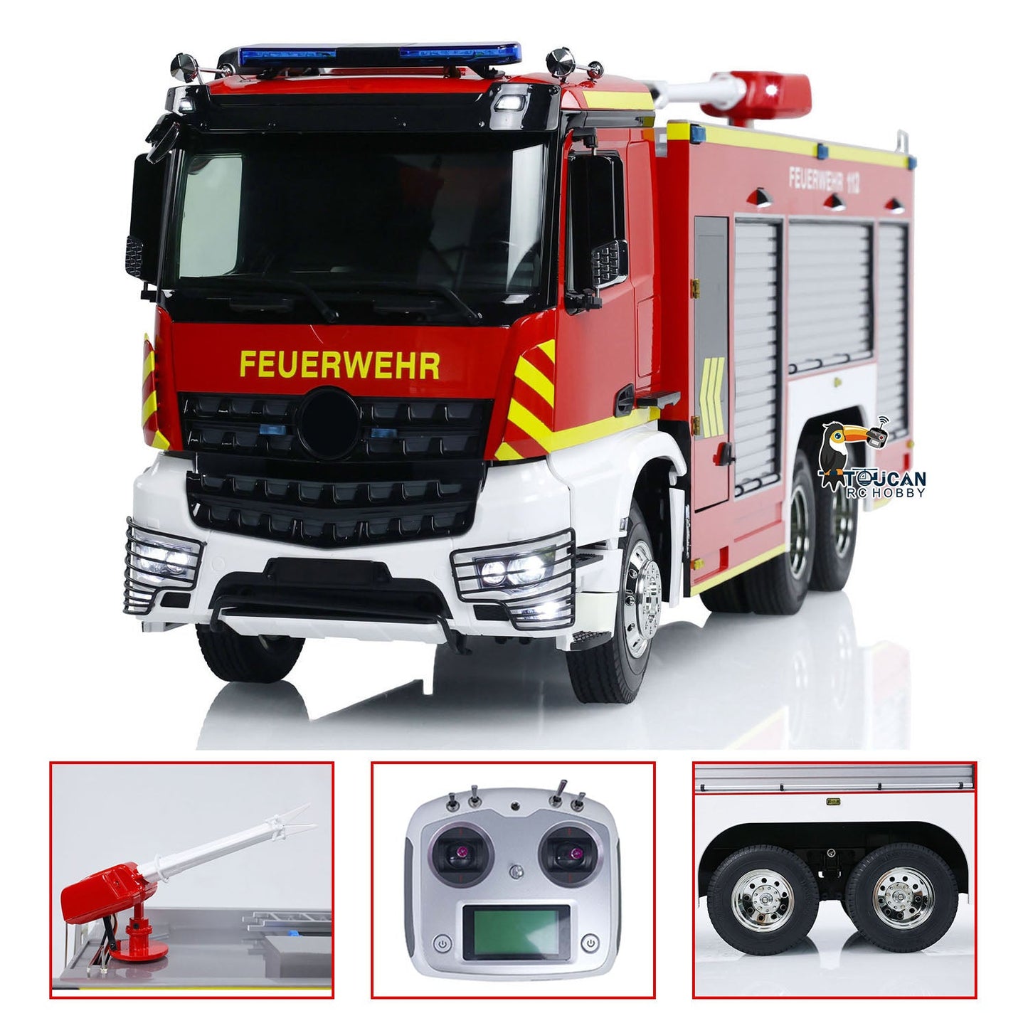 1/14 6x4 RC Feuerwehrauto Feuerwehrfahrzeuge RTR