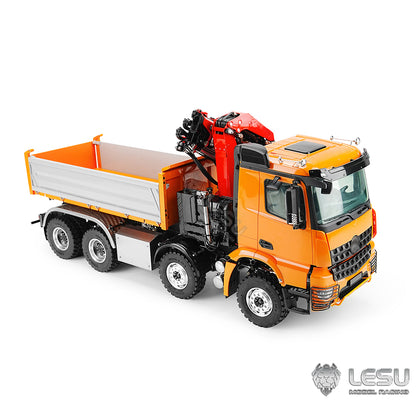 LESU 3348 1/14 RC Hydraulic Dump Truck 3-Ways 8X8 Remote Control Crane Tipper