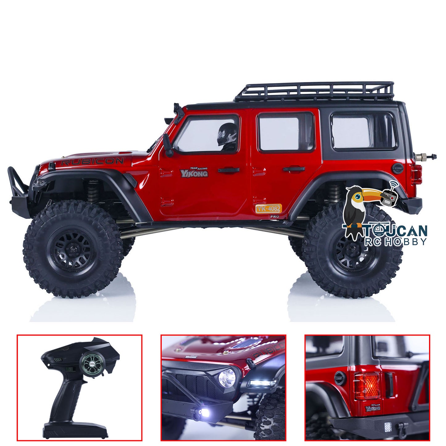 EN STOCK YIKONG YK4082 V3 1:8 RC Crawler 4WD Véhicule d'escalade