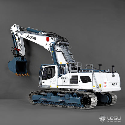 Heavy Machine 1/14 RC Full Hydraulic Excavator LESU LR960 Construction Digger