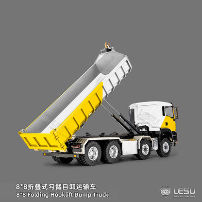 Deposit New Product Pre-order LESU 1/14 Metal 8x8 Roll-Off Truck Full Dump RC Construction Vehicle