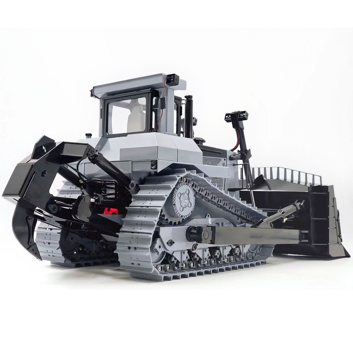 1/14 Metal RC Hydraulic Bulldozer DXR2 Light System Openable Door Remote Control Construction Vehicle JDM-98 Ultra Flysky Radio