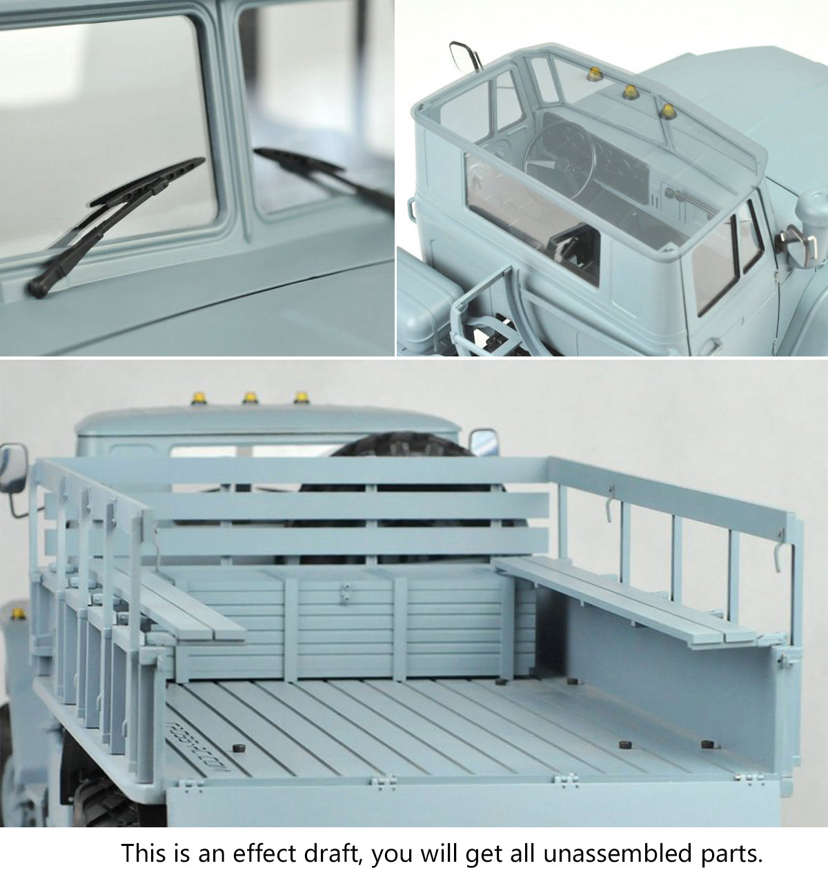 CROSSRC 1/12 UC6 6*6 RC Militär Geländewagen KIT