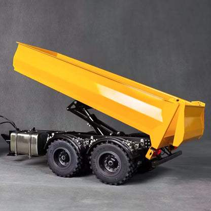 TOUCAN 2 Axles 1/14 Metal Dump Trailer Manual Support Legs for 6x6 Remote Control Tractor Truck RC Lorry Hydraulic Crane 4151 AK