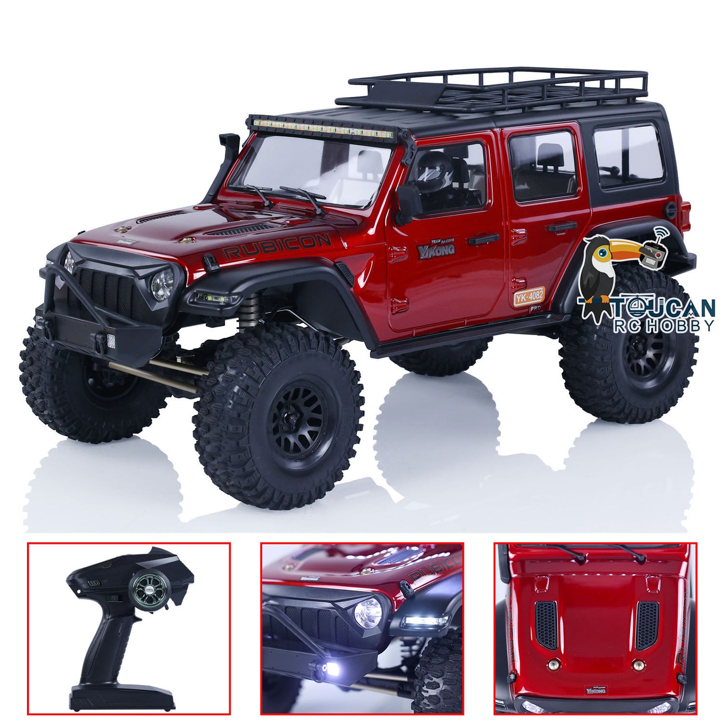 EN STOCK YIKONG YK4082 V3 1:8 RC Crawler 4WD Véhicule d'escalade