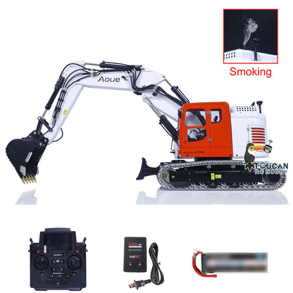 LESU 1/14 Aoue Metal ET26L Painted Assembled RTR Hydraulic Three-section RC Excavator B0012 With PL18EV Transmitter Smoke Function