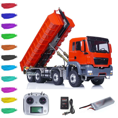 1/14 LESU Hydraulic RC Roll On/Off Dump Truck 8x8 RTR