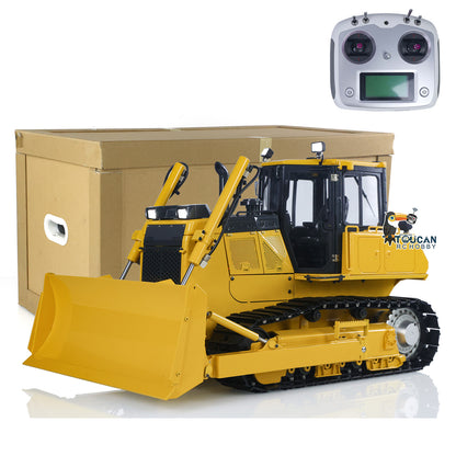 1/12 RC Metal Hydraulic Bulldozer D65EX Radio Controlled Heavy Machine Model RTR Construction Car I6S