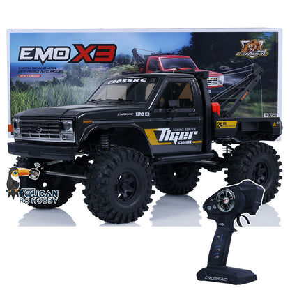 CORSSRC 4WD 1/8 EMO X3 RC Road Rescue Towing Crawler PNP