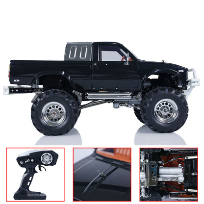 US Stock HG 1/10 RC Pickup Model 4*4 Rally Car Series Car Racing Crawler 2.4G RTR Black