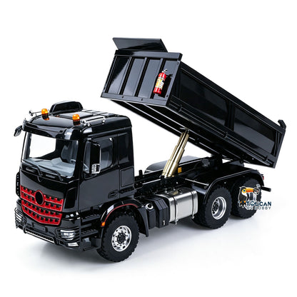Fast Shipping 6X6 Metal Chassis 3348 RC Hydraulic Dumper 1/14 Radio Controlled Tipper NO Lock Light Sound Radio Battery Construction Truck RTR