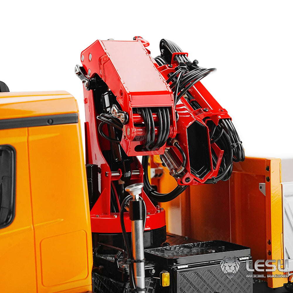 LESU 3348 1/14 RC Hydraulic Dump Truck 3-Ways 8X8 Remote Control Crane Tipper