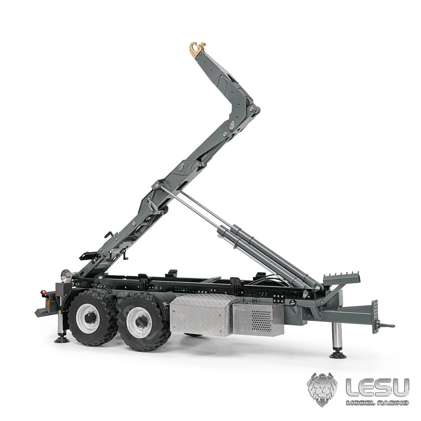 Deposit New Product Pre-order LESU 1/14 Metal Full Dump Semi Trailer RC Construction Vehicle